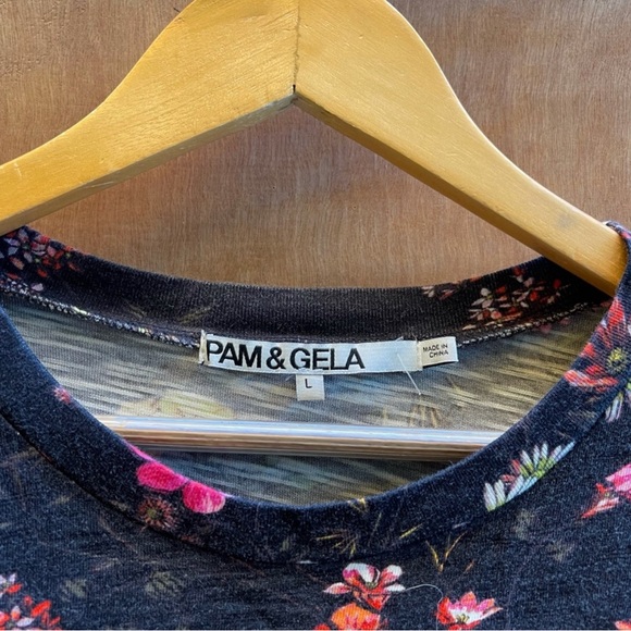 Pam & gela floral black tee shirt dress - Picture 3 of 3